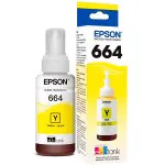 Tinta Epson T664420 Yellowl L110 / L120 / L121 / L200 / L210 / L220 / L300 / L310 / L350 / L355 / L365 / L375 / L380 / L395 / L396 / L455 / L475 / L495 / L555 / L565 / L575 / L1300 70ml