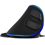 Mouse Delux Dlm618pu (a825) Ergonomico 12800dpi Usb Black