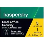Licencia Antivirus Kaspersky Small Office Security 8 (5 Dispositivos Pc) (5 Dispositivos Celulares) (1 Servidor) (5 Vpn) (5 (kpm) Kaspersky Password Manager) (1 AÑo) (base Familia Ksos) Electronica - Kl4541ddefs