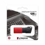 Flash Memory 128gb Kingston Datatravel Exodia 3.2 Black + Red (dtxm/128gb)