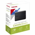 Disco Duro Externo 2tb Sata Toshiba 2.5" Canvio Basics Usb 3.0 Black - Hdtb520xk3aa