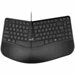 Teclado Genius Ergonomico Ergo Kb-700 Negro Usb Tecla Copilot Multimedia Reposamanos Win 10 11 Mac Os 10.