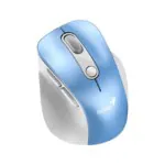 Mouse Genius Ergo 9000s Inalambrico Recargable Ligth Blue Ergonomico Vertical Rgb