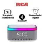 Parlante Rca Multifuncion Despertador Cargador Inalambrico Despertador Recargable - Rca-5rca542