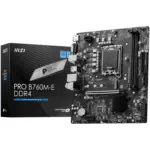 Mainboard Msi Pro B760m-e Ddr4 Support 14ava 2slot Dimm 1 × Pci- e X16 Slot 1 × Pci-e X1 Slot 1 × M.2 1 × Hdmi™ 1 × Vga (d-sub) 2 × Usb 3.2 4 × Usb 2.0 - 911-7d48-061