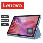 Tablet Lenovo Tab Mtk Helio G85 128gb Emmc 4gb 10.1" (1920x1200) Touchscreen Ips Android™ 14 Polar Blue W/ Folio Case - Zaeh0171us