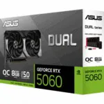 Tarjeta De Video Asus Dual Geforce Rtx-5060 Oc Edition 8gb Gddr7 Hdmi 3dp 2vent Pci-exp.5.0 - 90yv0n12-m0aa00