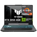 Laptop Asus Tuf Gaming Fa506n Amd Ryzen 7 7445hs Ram Ddr5 8gb Ssd 512gb M.2 15.6" Fhd Wv Nvidia Geforce Rtx 3050 (4gb Gddr6) EspaÑol Freedos Black - 90nr0jf7-m00hz0