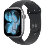 Smartwatch Apple Watch Series 11 (gps) 46mm Space Gray Aluminum Case With Black Sport Band - S/m - Space Gray - (2025) - Mev04lw/a - Apple