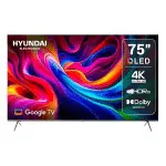 Televisor Tv Hyundai 75" Eled7504qg Qled 4k Uhd (3840x2160) Sin Bordes Hdr10 Android 16gb Rom 2gb Ram Bl 5.0 Wifi 2xhdmi 2xusb - Led7504qg