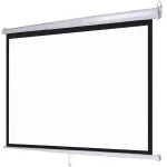 Pantalla De Proyeccion Vantec Ty-03 115 4:3 Motorizada Electrica Montaje En Techo O Pared Tela Blanco Mate