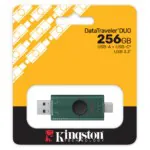 Flash Memory Kingston 256gb Datatraveler Duo Usb-a Usb-c Tapa Deslizante -dtdeg2/256gb