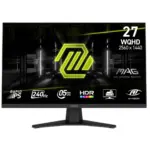 Monitor Msi 27" Flat Mag 274qf X24 Wqhd 2k (2560x1440) 240hz Rapid Ips 2 X Hdmi 2.0 1 X Dp - Mag274qf