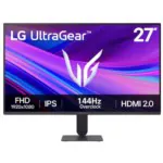 Monitor Lg 27” Ultragear Fhd Ips Gaming 144hz 1ms Hdmi Dp Slim Stand Black - 27g411a-b