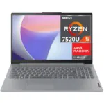 Laptop Lenovo Ideapad Slim 3, Ryzen 5 7520u Ram 16gb Ssd 512gb 15.6" Fhd(1920x1080), Eng Kb, No Os, Arctic Grey - 82xq00jyrm